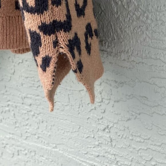 J. Crew Women's M Leopard Print V-Neck Cardigan Sweater Multicolor - Picture 8 of 9